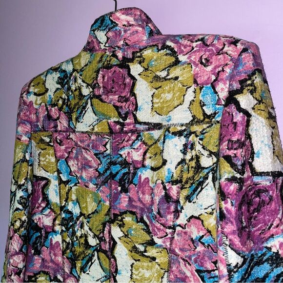 Simorra Barcelona Size 10 Jacket Stand Collar Zipper Blazer Art to Wear - Picture 8 of 9